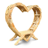 Teak Driftwood Love Bench 180cm