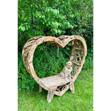 Teak Driftwood Love Bench 200cm