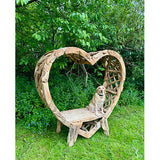 Teak Driftwood Love Bench 200cm