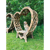 Teak Driftwood Love Bench 200cm