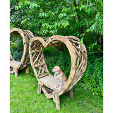 Teak Driftwood Love Bench 200cm