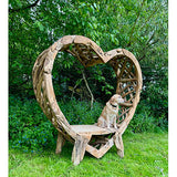 Teak Driftwood Love Bench 200cm