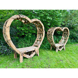 Teak Driftwood Love Bench 230cm