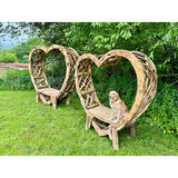 Teak Driftwood Love Bench 230cm