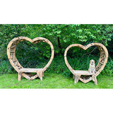 Teak Driftwood Love Bench 230cm