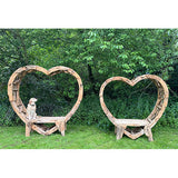 Teak Driftwood Love Bench 230cm