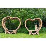 Teak Driftwood Love Bench 200cm