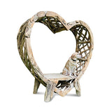 Teak Driftwood Love Bench 200cm