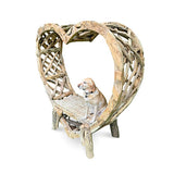 Teak Driftwood Love Bench 200cm