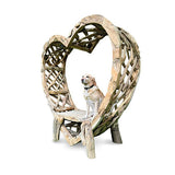 Teak Driftwood Love Bench 200cm