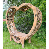 Teak Driftwood Love Bench 230cm