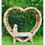 Teak Driftwood Love Bench 230cm