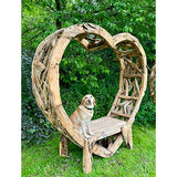 Teak Driftwood Love Bench 230cm