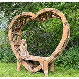 Teak Driftwood Love Bench 230cm