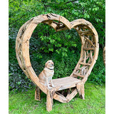 Teak Driftwood Love Bench 230cm