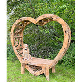 Teak Driftwood Love Bench 230cm