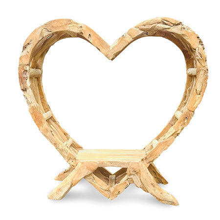 Teak Driftwood Love Bench 230cm