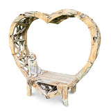 Teak Driftwood Love Bench 230cm