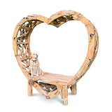 Teak Driftwood Love Bench 230cm