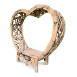 Teak Driftwood Love Bench 230cm