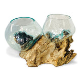 Root with Double Glass Bowl low