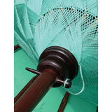 Bali Sun Parasol mint green and gold 2m (with pole joint)