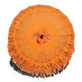 Bali Sun Parasol citrus orange and gold 2m (with pole joint)