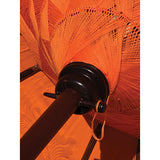 Bali Sun Parasol citrus orange and gold 2m (with pole joint)