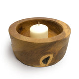 Root Round Candle Holder Bowl