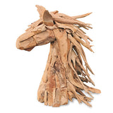 Root Horse's Head large with Flowing Mane