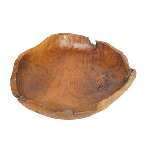 Wooden Rustic Table Bowl large 40cm