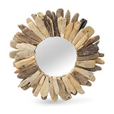 Driftwood Round Mirror 60cm