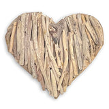 Driftwood Wall Heart 50x50cm