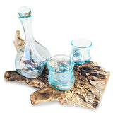 Root with 2 Glass Decanter set