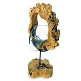 Root with Molten Glass Bowl on Stand