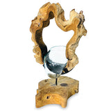 Root with Molten Glass Bowl on Stand