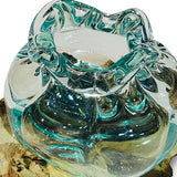 Root with Molten Crinkle Glass Bowl small