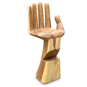 Wooden hand store seat