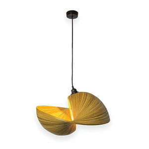 Bamboo Double Sea Shell Lampshade 50cm