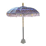 Bali Sun Parasol lilac and gold 2m (with pole joint)