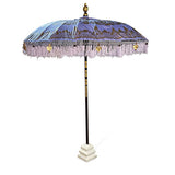 Bali Sun Parasol lilac and gold 2m (with pole joint)