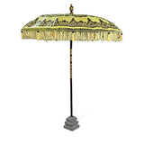 Bali Sun Parasol lemon yellow and gold 2m (with pole joint)