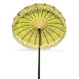 Bali Sun Parasol lemon yellow and gold 2m (with pole joint)