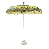 Bali Sun Parasol lemon yellow and gold 2m (with pole joint)