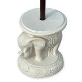 Bali Elephant Parasol Base with Drinks Table