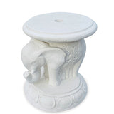 Bali Elephant Parasol Base with Drinks Table