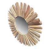 Driftwood Round Mirror 80cm