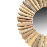 Driftwood Round Mirror 80cm