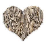 Driftwood Wall Heart 70x70cm