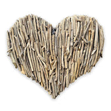 Driftwood Wall Heart 70x70cm